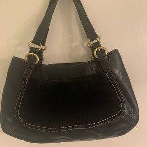 Elegant Black Leather Handbag